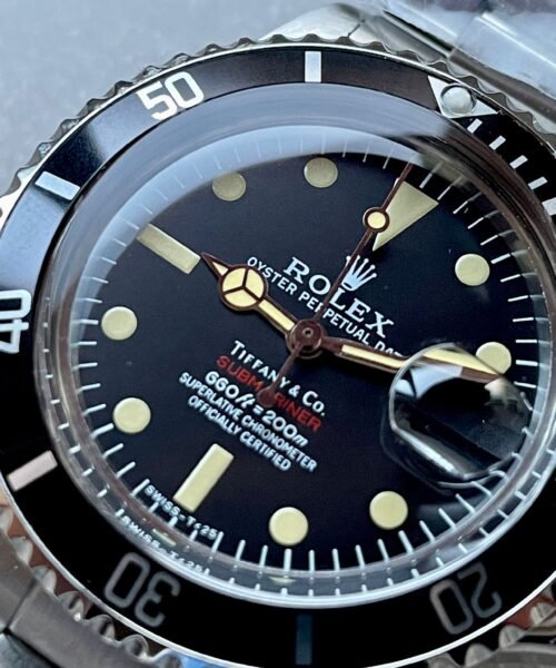 Vintage Submariner Date Tiffany & Co 16610A30B9315 Black dial with SS bracelet - Image 4
