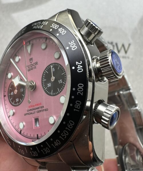 black bay 41mm Pink dial SS strap TWF A7750 - Image 5