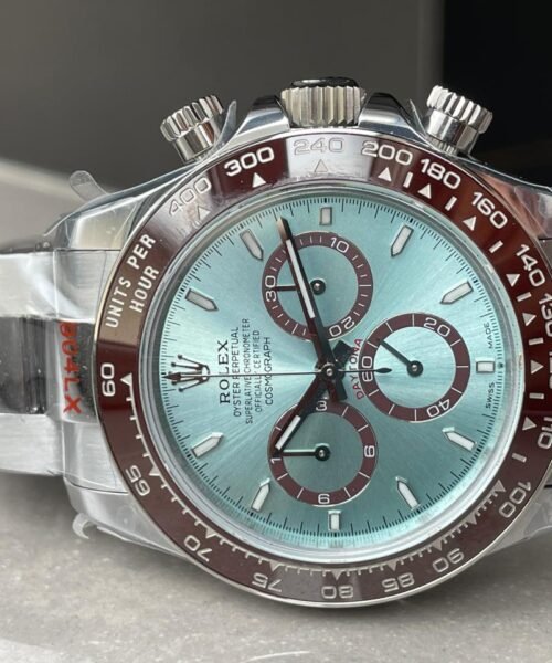 Daytona 116506 904L SS Ice Blue Dial with open Back on SS Bracelet QF V2 Asia 4130 - Image 5