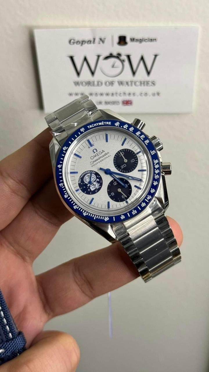 Speedmaster Professional "Silver Snoopy Award" 50th Anniversary N1F 1:1 Best Edition A3861 on Style01 Bracelet
