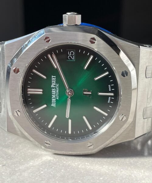 Royal Oak 39mm 16202 “50th Anniversary” SS ZF 1:1 Best Edition Green Textured Dial on SS Bracelet A7121 - Image 8