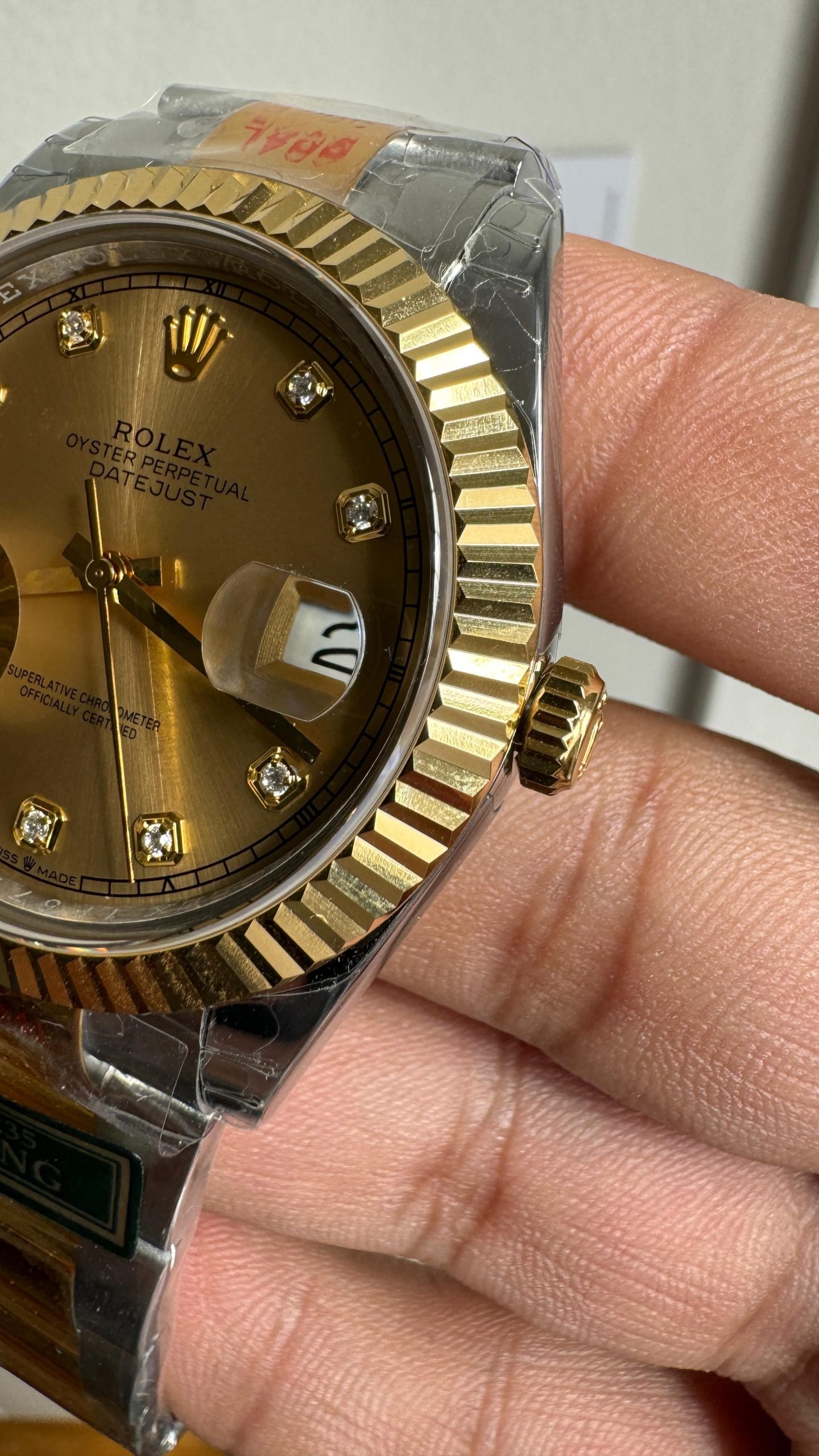 DateJust 41 126331 Fluted Bezel KING Best Edition 904L Steel Yellow Diamonds Dial on oyster Bracelet VR3235 - Image 6