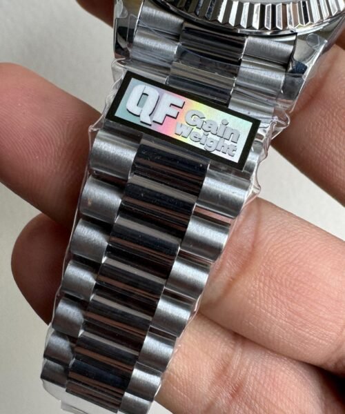 Day Date 228238 40mm 904L SS Bezel QF Gain Weight Blue Dial on SS President Bracelet A2836 - Image 11