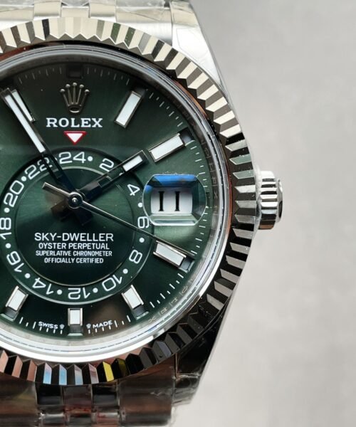 Sky-Dweller 326935 SS Green Dial on SS Jubilee Bracelet Noob Asian 23J - Image 8