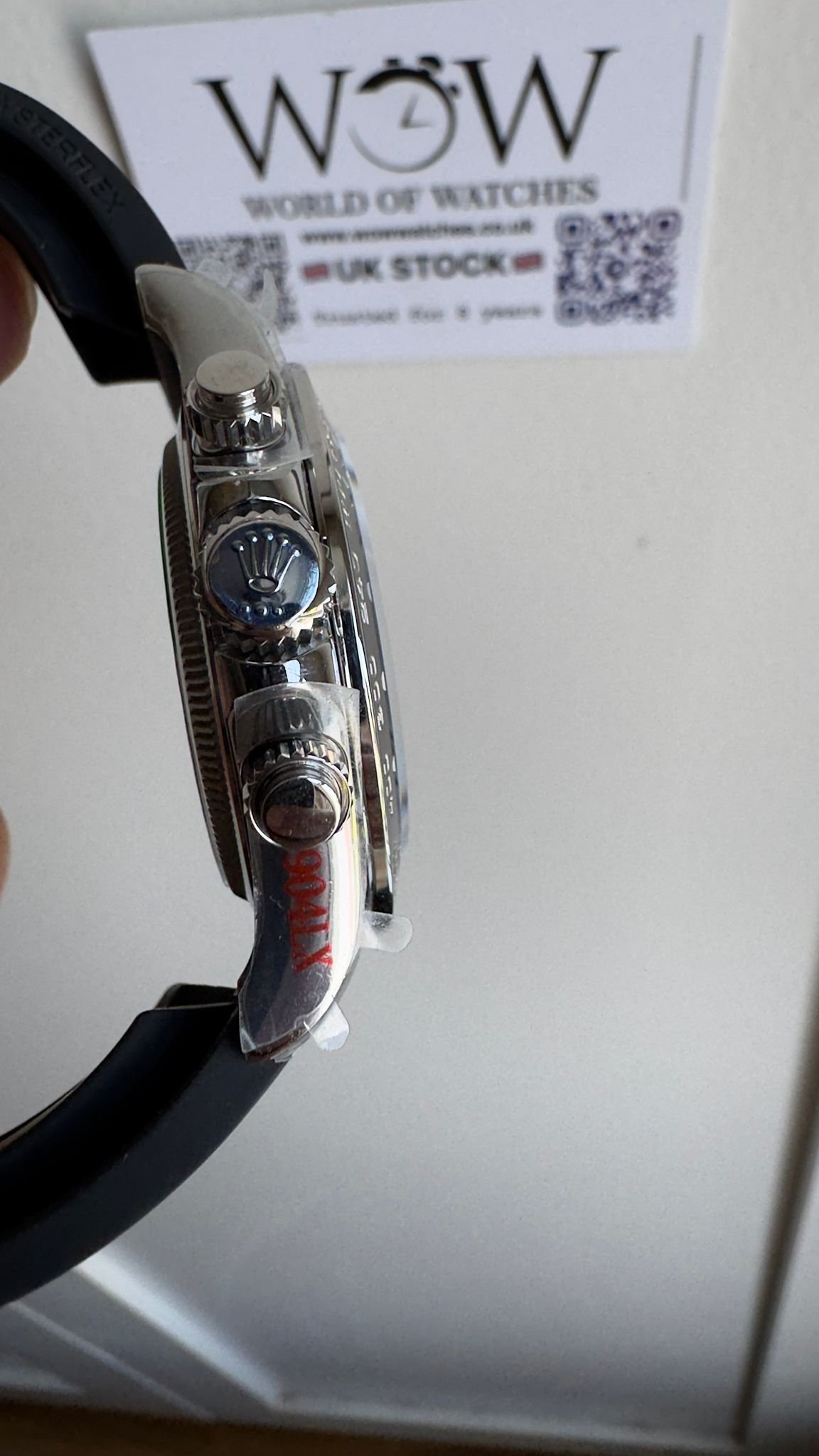Daytona 116519 904L SS Grey Dial on Rubber Strap QF Asia 4130 - Image 7