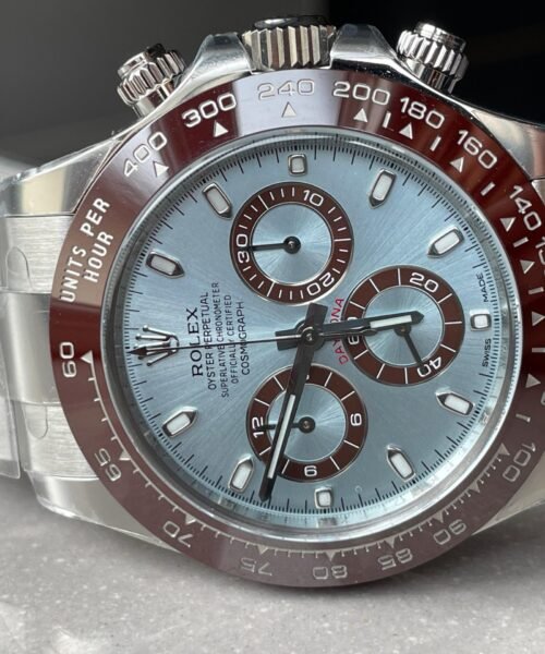 Daytona 116506 50th Anniversary Clean 1:1 Best Edition Ice Blue Dial Lume Markers on SS Bracelet SA4130 V2 - Image 5