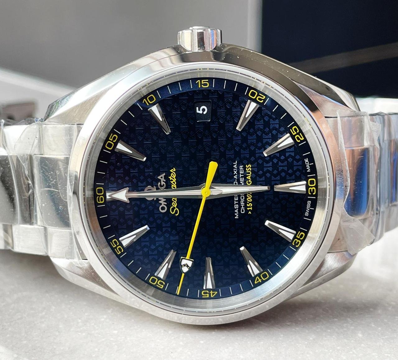 Aqua Terra 15007 Gauss VSF 1:1 Best Edition Blue Textured Dial on SS Bracelet A8507 V2 - Image 6