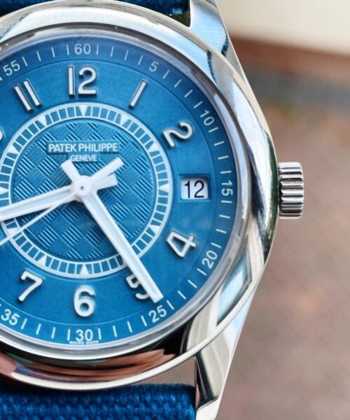 Calatrava 6007A-001 SS ZF 1:1 Best Edition Blue Dial on Blue Leather Strap A324CS - Image 10