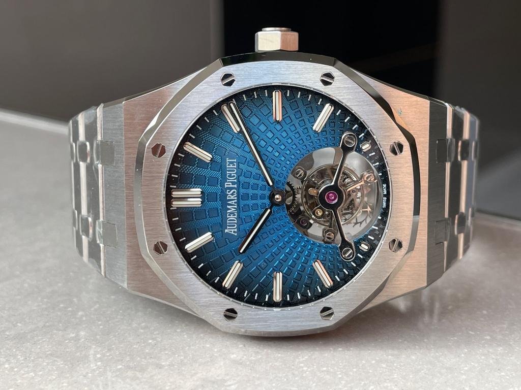 Royal Oak 26530 blue dial SS strap and SS bezel tourbillon R8 factory - Image 2
