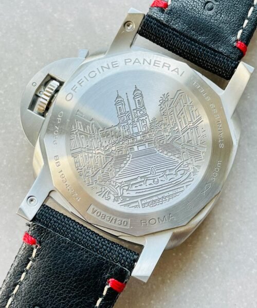 Luminor Marina 1950 ROMA Limited Textile Strap Black Dial - Image 9