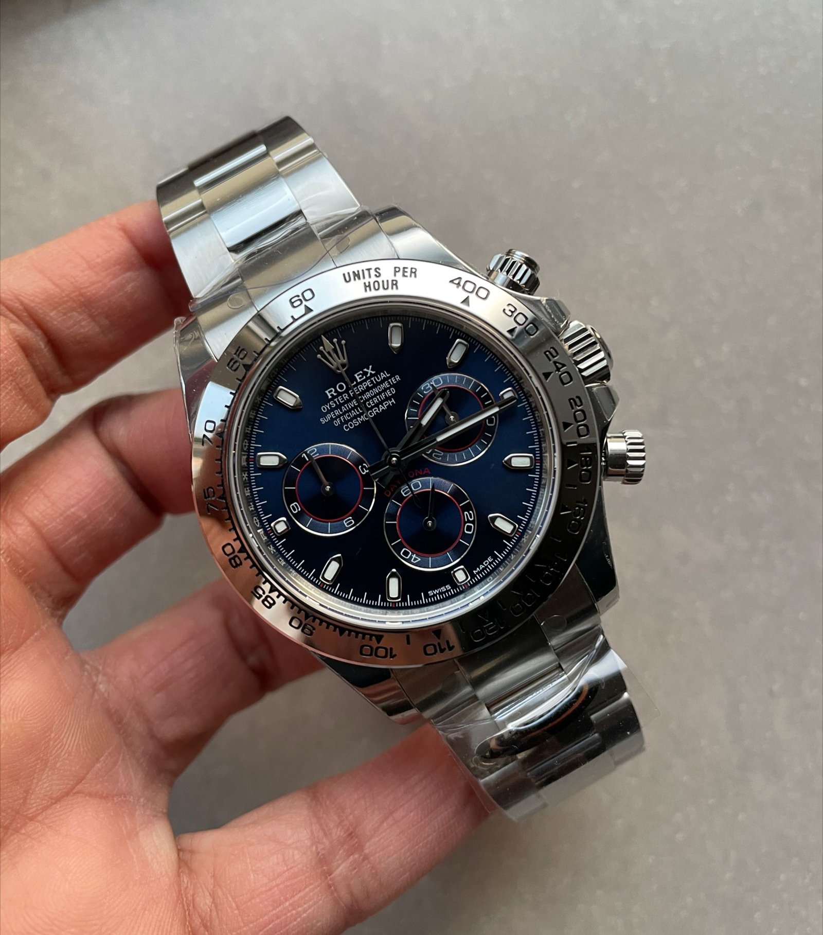 Daytona 116509 BTF Best Edition 904L SS Case and Bracelet Blue Dial SA4130 - Image 6