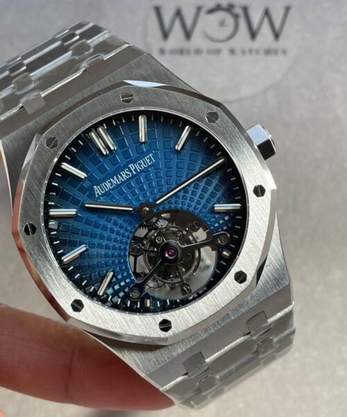 Royal Oak 26530 blue dial SS strap and SS bezel tourbillon R8 factory - Image 6
