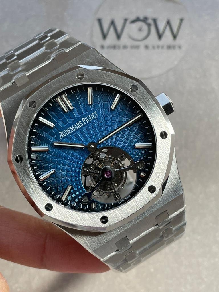 Royal Oak 26530 blue dial SS strap and SS bezel tourbillon R8 factory - Image 6