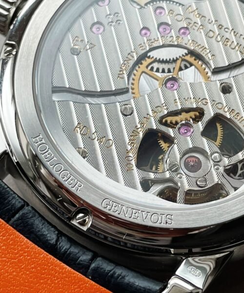 RB HOMMAGE TOURBILLON RDDBHO0558 WHITE DIAL ON BLACK LEATHER STRAP. - Image 13