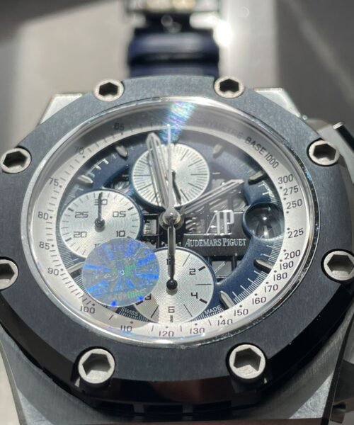 Royal Oak Offshore Rubens Barrichello Ii 26078PO Blue Dial Blue leather Strap - Image 6