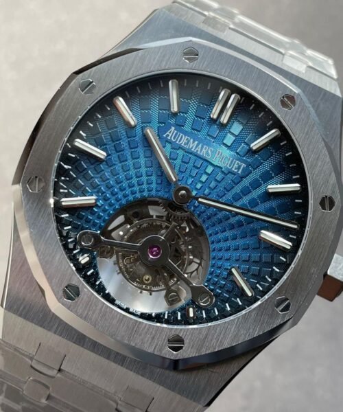 Royal Oak 26530 blue dial SS strap and SS bezel tourbillon R8 factory - Image 4
