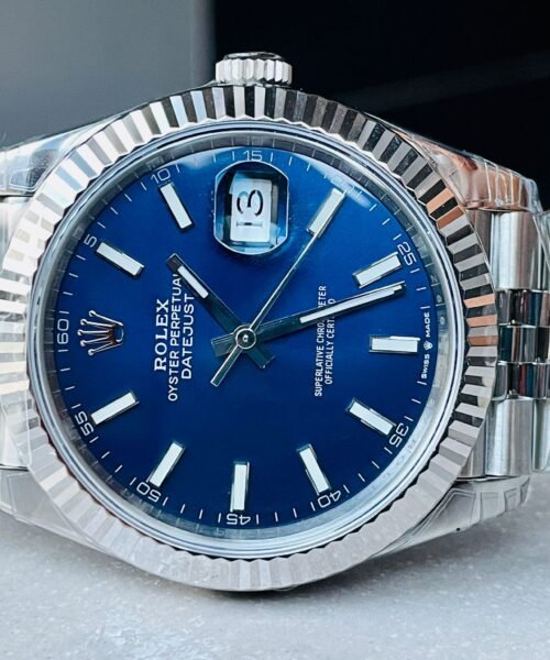 DateJust 41 SS VS Factory 1:1 Best Edition 904L Steel Blue Dial on SS Jubilee bracelet - Image 2