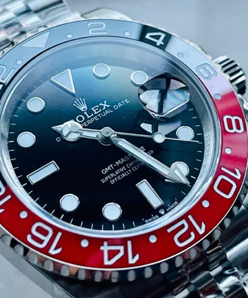 GMT Master II 16710 GMF V5 COLA 904L SS 1:1 RED BLACK Bezel Best Edition on Jubilee Bracelet - Image 3