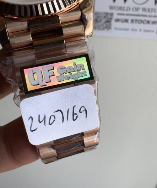 Qf V5 Day-Date 228238 40mm RG 904L Steel Grey Gradient Dial Gain Weight 185g Day date - Image 12