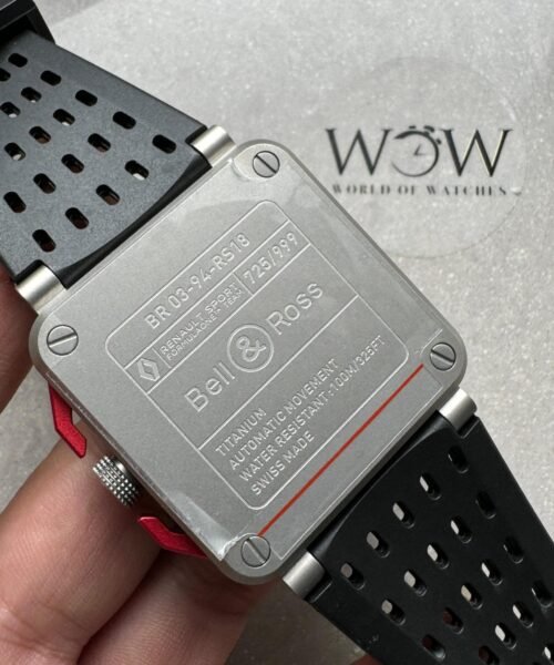 BR 03-94 Chrono Ti B12 Carbon Dial on Black Rubber Strap A7750 - Image 8