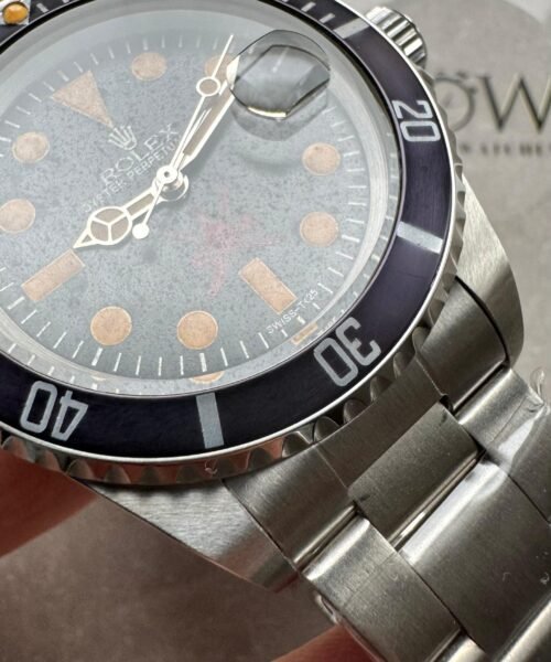 Vintage Submariner 40mm Date Kahanjar / Oman Black dial Osyter strapCustom made A2824 - Image 3