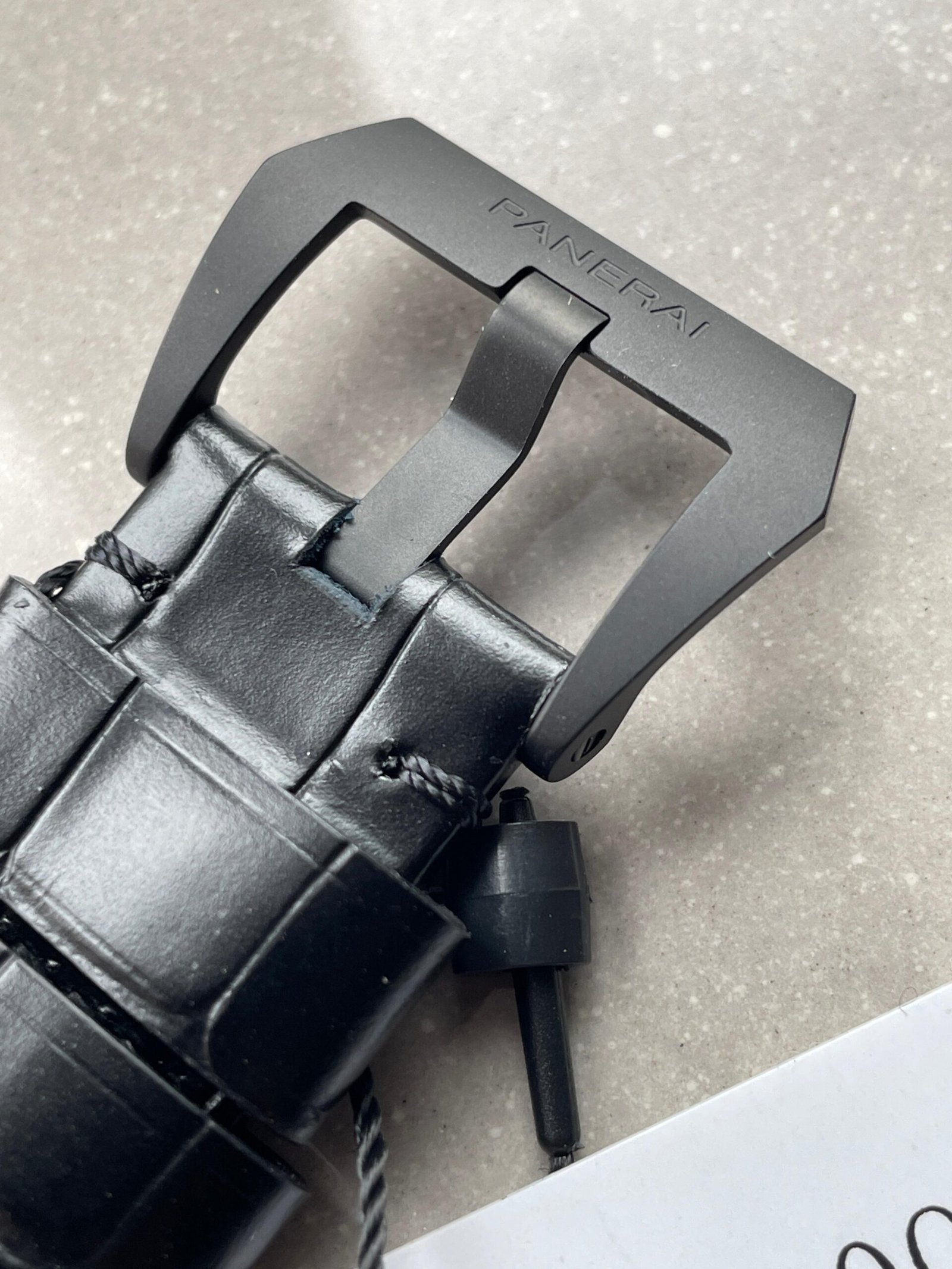 Luminor GMT "Luna Rossa" PAM01096 TI Black Dial Stick on Leather Strap VSF P9010 pam1096 - Image 18
