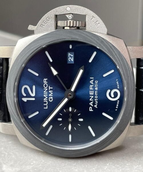 Luminor GMT PAM01279 TI Blue Dial Stick on Leather Strap VSF P9010 - Image 9