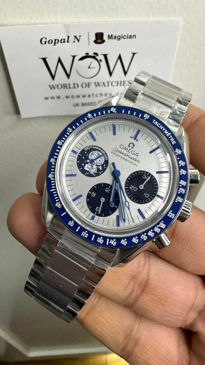 Speedmaster Professional "Silver Snoopy Award" 50th Anniversary N1F 1:1 Best Edition A3861 on Style01 Bracelet - Image 4