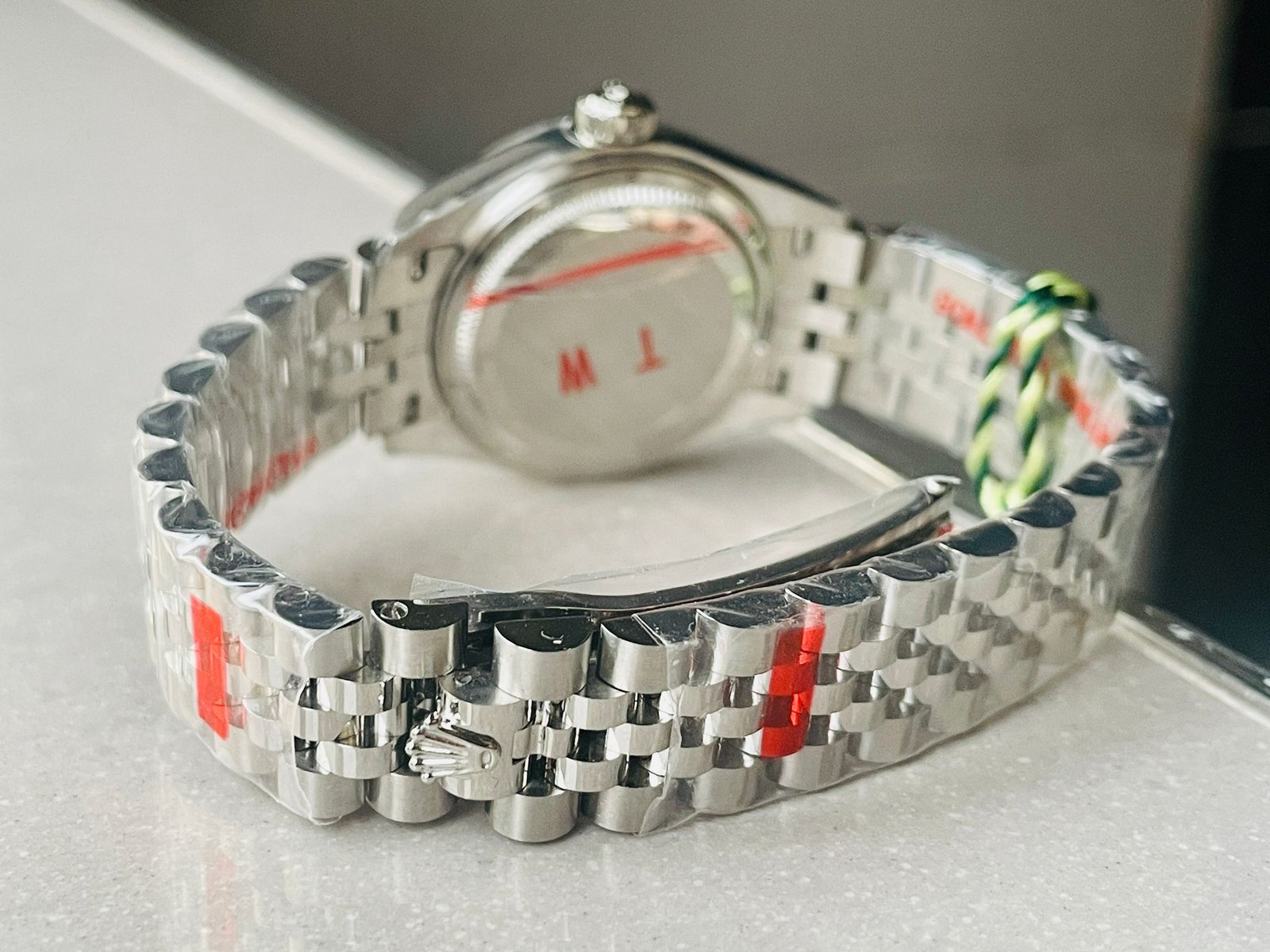 Datejust 28mm 904L SS Black Dial Diamond markers on SS Jubliee Bracelet - Image 8
