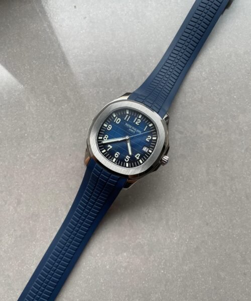 Aquanaut 5168G 42mm SS ZF 1:1 Best Edition Blue Dial on Blue Rubber Strap 324CS - Image 6