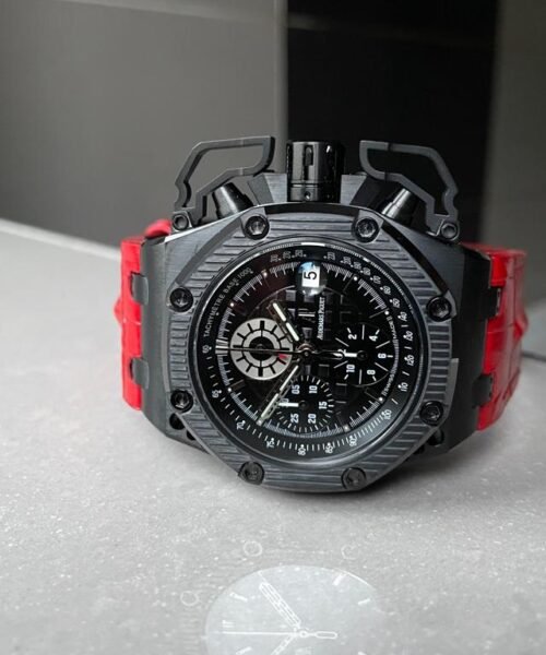 Royal Oak Offshore Survivor IPF 1:1 Limited Edition on Red Leather Strap A7750 - Image 8