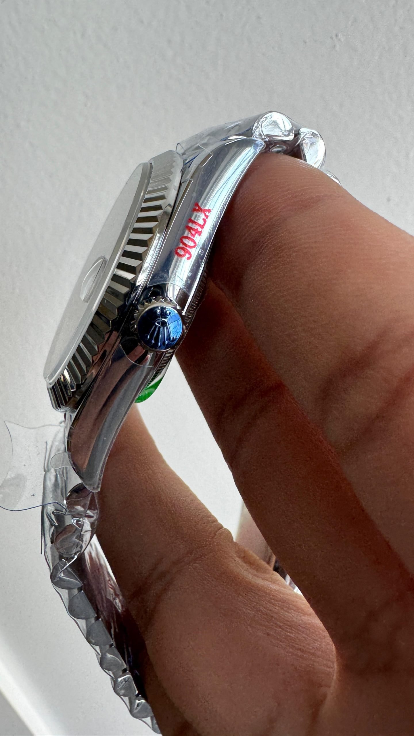 Day Date 228238 40mm 904L SS Bezel QF Gain Weight Blue Dial on SS President Bracelet A2836 - Image 7