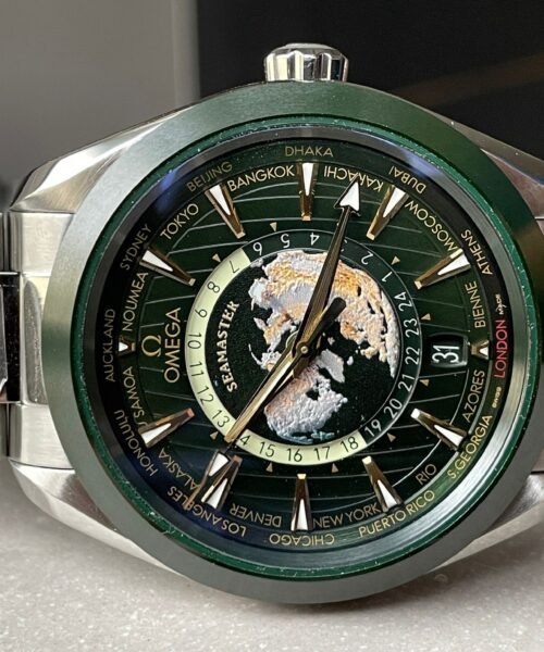 Seamaster Aqua Terra Worldtimer VSF 1:1 Best Edition Green Dial on SS Bracelet A8938 - Image 5