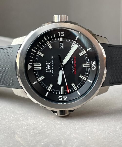 Aquatimer 2000m SS IW3290 V6SF 1:1 Best Edition Black Dial on rubber Bracelet A2892 - Image 5