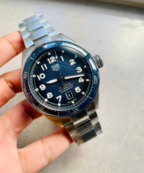 Autavia WBE5116 OGF 42mm SS KOR 1:1 Best Edition Blue Dial on SS Bracelet SW200
