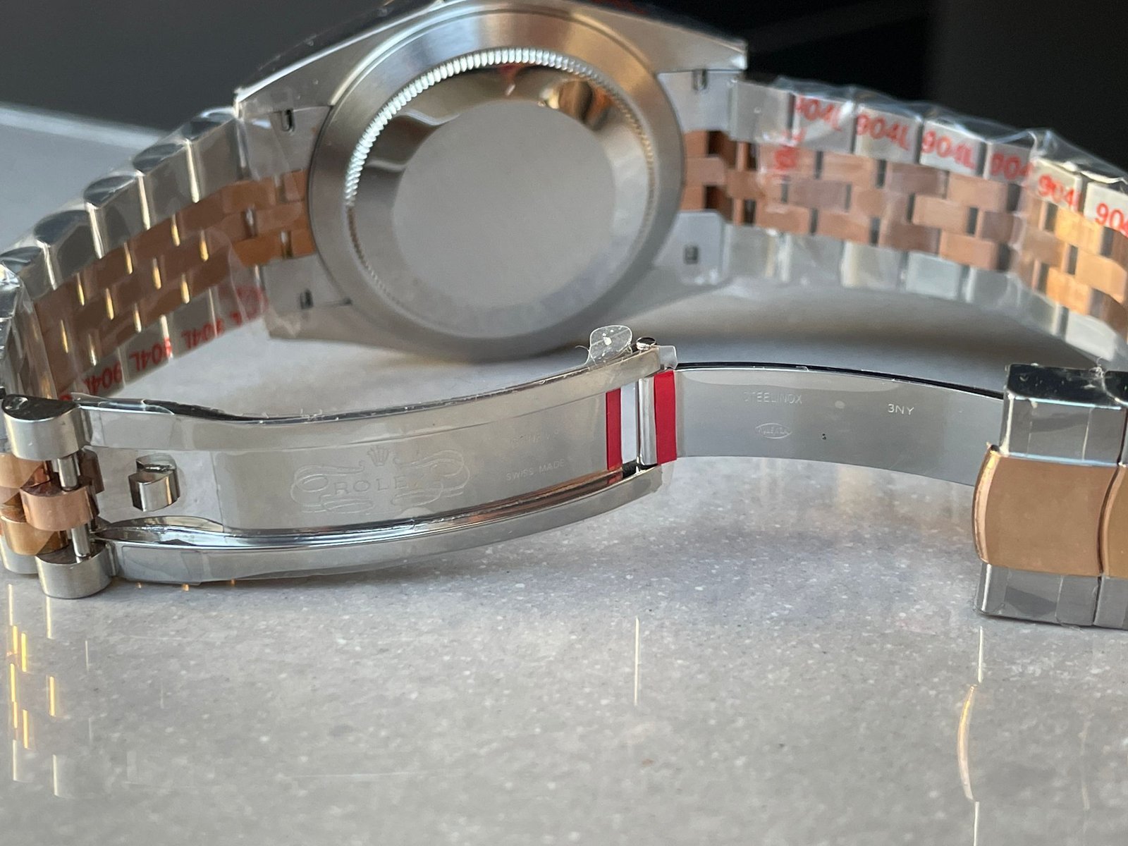 DateJust Men 41mm “wimbledon” RG and SS GMF GM Factory V2 Grey textured Dial Roman Markers with Jubilee Bracelet With tungsten steel - Image 11
