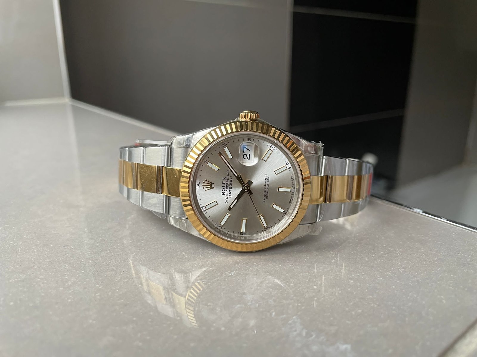 DateJust 41 126333 904L SS/YG VSF Best Edition Silver Dial on Oyster Bracelet VS3235 - Image 4