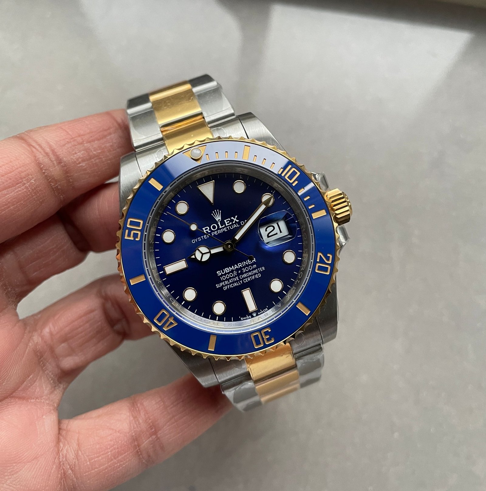 Submariner 116613 LB SS/YG Bluesy Blue Ceramic 904L Steel VSF 1:1 Best Edition Blue Dial VS3235