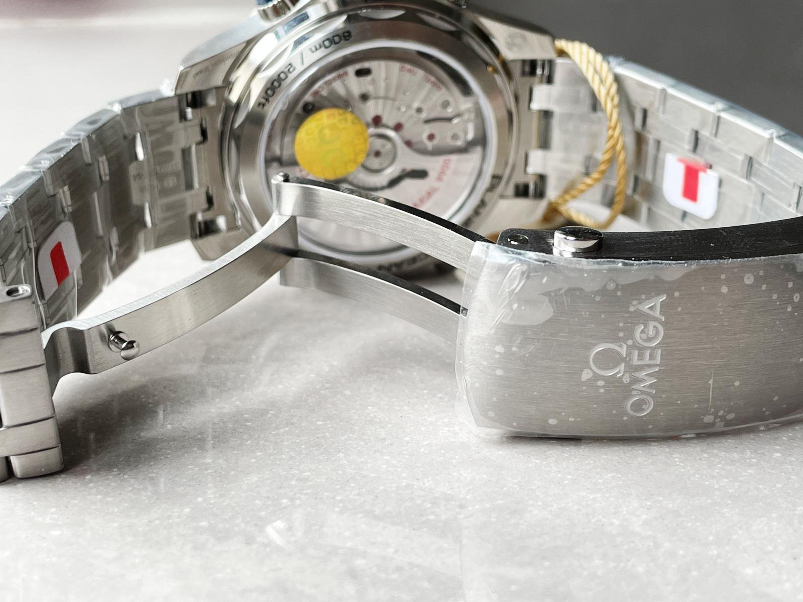 Seamaster 300M Chrono SS OMF 1:1 Best Edition Blue Dial on SS Bracelet A9900 - Image 10