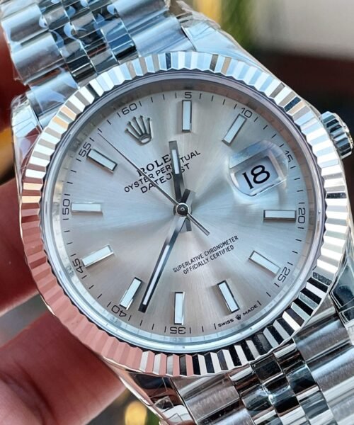 DateJust 41 SS VS Factory 1:1 Best Edition 904L Steel Silver Dial on SS Jubilee bracelet - Image 7