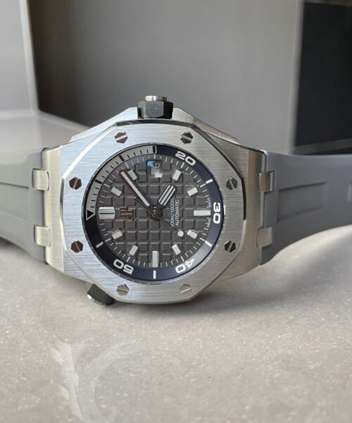 Royal Oak Offshore Diver 15720 IPF 1:1 Best Edition Gray Dial on Gray Rubber Strap A4308 - Image 8