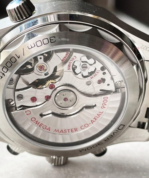 Seamaster 300M Chrono SS OMF 1:1 Best Edition Black Dial on SS Bracelet A9900 - Image 8