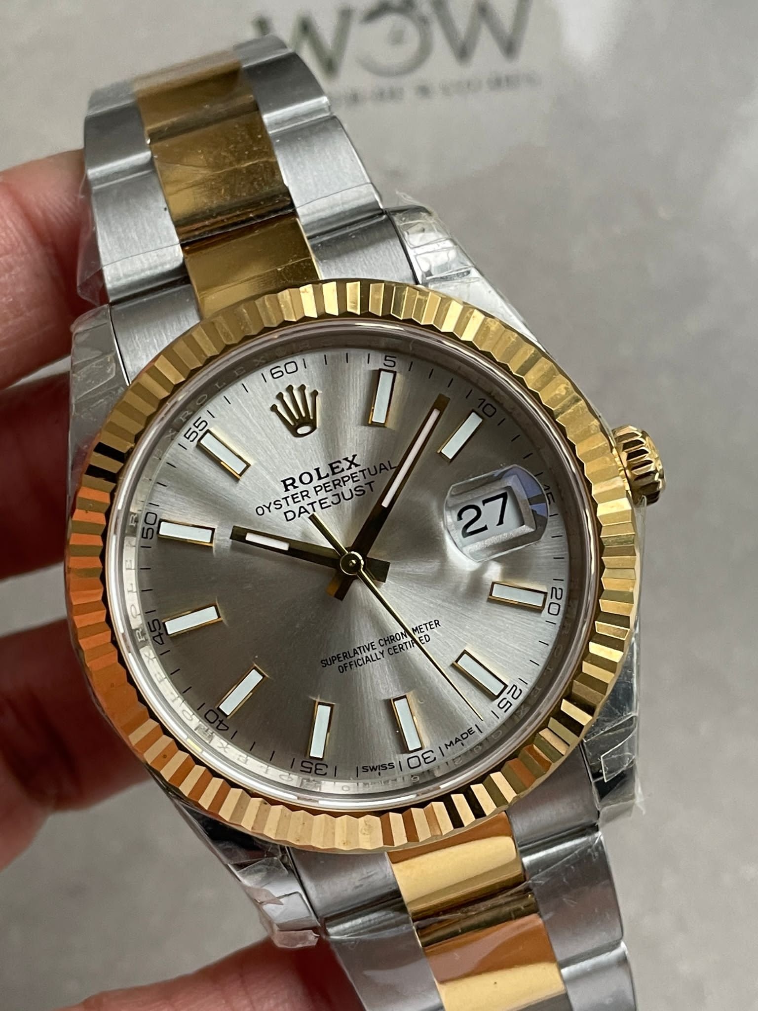 DateJust 41 126333 904L SS/YG VSF Best Edition Silver Dial on Oyster Bracelet VS3235 - Image 7