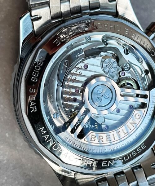 Navitimer 01 1:1 SS Salmon Dial on Steel Strap A7750 BLS Factory - Image 9
