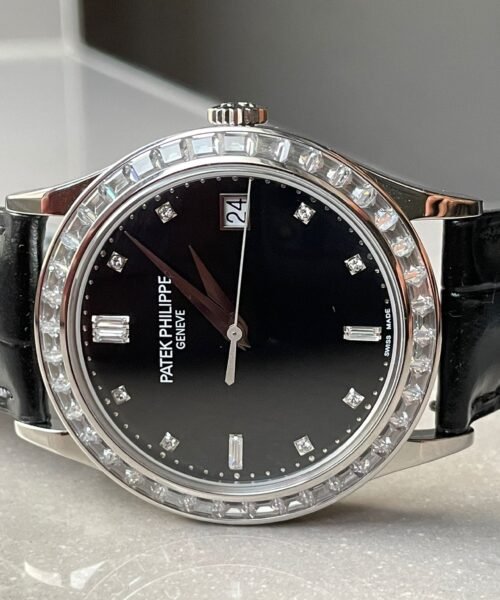 Calatrava ZF 5298p Date Sweep Seconds in Diamond Bezel Black Dial ZF factory - Image 7