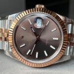 DateJust 41 126331 RG Fluted Bezel KING 1:1 Best Edition 904L Steel Brown Stick Dial on Jubilee Bracelet VR3235 - Image 4