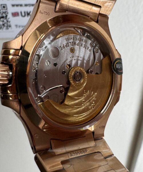 Nautilus 7118 35mm RG Diam Bezel White Dial Sticks on RG Bracelet PPF A324 - Image 8