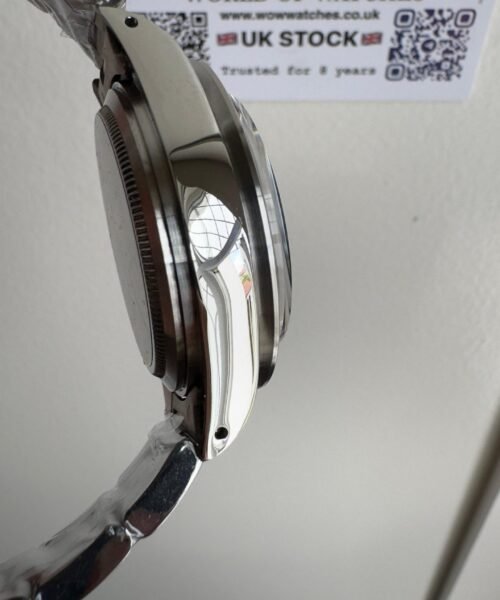 Daytona 6263 SS JKF Best Edition Black Dial White Subdials Black Tachymeter Bezel on SS Bracelet Venus 75 - Image 7