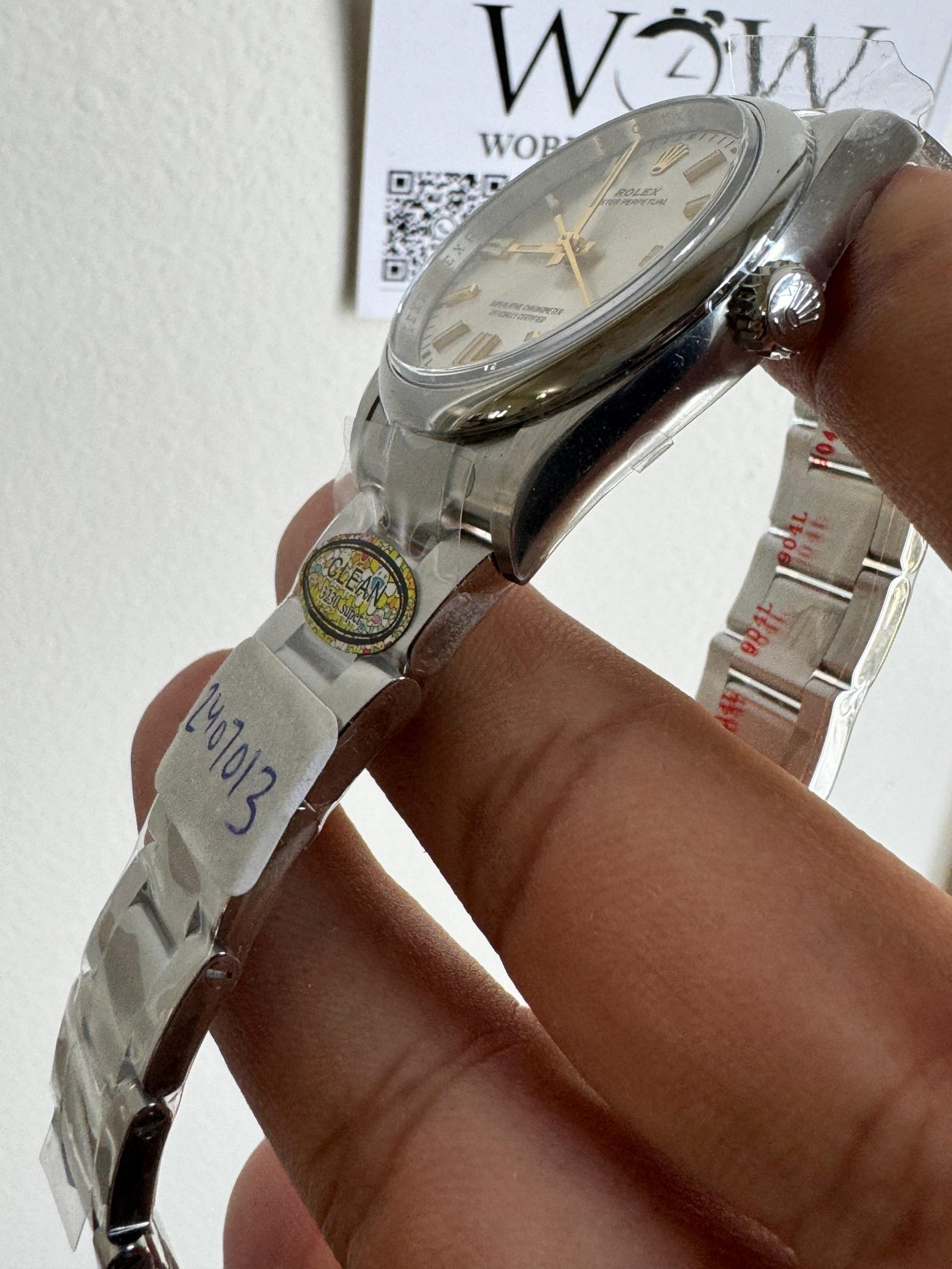 Oyster Perpetual 36mm 126000 904L SS Silver Dial Sticks on SS Oyster Bracelet Clean VR3230 - Image 8