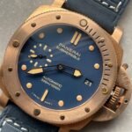 PAM1074 W Bronzo VSF 1:1 Best Edition Blue Dial on Blue Calfskin Strap P.900 - Image 7